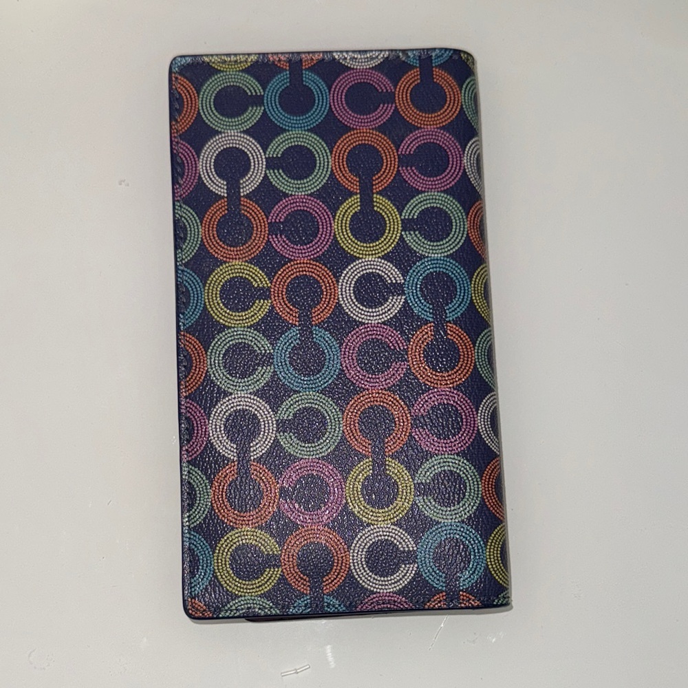 Coach Colorful Geometric Pattern Wallet - Picture 4 of 4